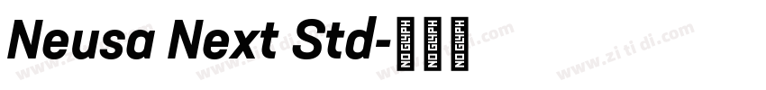 Neusa Next Std字体转换 Neusa Next Std字体转换
